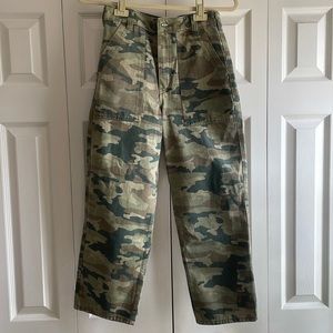 Free People We the Free Remy Camo Cropped Denim Pants
